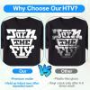 image12quot x 10ft Heat Transfer Vinyl HTV Rolls White Sooez HTV Vinyl for TShirt Iron on Vinyl for Cricut ampamp Silhouette Cameo Easy to Cut ampamp Weed for DIY Heat Vinyl Design
