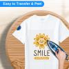 image12quot x 10ft Heat Transfer Vinyl HTV Rolls White Sooez HTV Vinyl for TShirt Iron on Vinyl for Cricut ampamp Silhouette Cameo Easy to Cut ampamp Weed for DIY Heat Vinyl Design