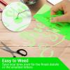 image12quot x 12ft Heat Transfer Vinyl Rolls PU Strong Stretchy HTV Vinyl White for Shirts Sooez Iron on Vinyl for All Cutter Machine Easy to Cut ampamp Weed for DIY Heat Vinyls Design Matte FinishNeno Green