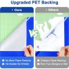 image12quot x 13FT Blue Vinyl  Blue Permanent Vinyl with PET Backing Easier Weed Never Residue Glossy Permanent Adhesive Vinyl for Cutting Machine Party Decoration Car Decal Signs Scrapbooking