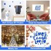 image12quot x 13FT Blue Vinyl  Blue Permanent Vinyl with PET Backing Easier Weed Never Residue Glossy Permanent Adhesive Vinyl for Cutting Machine Party Decoration Car Decal Signs Scrapbooking