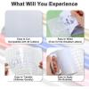image12quot x 14FT White Vinyl  Glossy White Permanent Vinyl with PET Backing Easier Weed Never Residue Permanent Adhesive for Cutting Machine Party Decoration Car Decal Signs ScrapbookingGlossy White