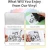 image12quot x 14FT White Vinyl  Glossy White Permanent Vinyl with PET Backing Easier Weed Never Residue Permanent Adhesive for Cutting Machine Party Decoration Car Decal Signs ScrapbookingMulticolor