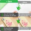 image12quot x 14FT White Vinyl  Glossy White Permanent Vinyl with PET Backing Easier Weed Never Residue Permanent Adhesive for Cutting Machine Party Decoration Car Decal Signs ScrapbookingSilver