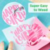 image12quot x 14FT White Vinyl  Glossy White Permanent Vinyl with PET Backing Easier Weed Never Residue Permanent Adhesive for Cutting Machine Party Decoration Car Decal Signs ScrapbookingGreen