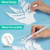 image12quot x 20ft HTV Rolls Heat Transfer Vinyl White Sooez PU Strong Stretchy Iron on Vinyl for TShirts HTV Vinyl Rolls for Cricut Easy to Cut ampamp Weed for Heat Vinyl Design Weeding Hook Included