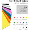 imageBlack Permanent Vinyl  15 Sheets Glossy Black Adhesive Vinyl 12quotx118quot Black Permanent Adhesive Sheets for Home Decor Car Decal Glossy ampamp Waterproof Paper for All Cutting Machine15 Multicolor