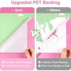 imagePermanent Vinyl for Cricut Machines 50Pack 12quotx12quot  40 Adhesive Vinyl Matte ampamp Glossy  10 Transfer Tapes 1 Scraper Waterproof Outdoor for All Cutting Machine Perfect for Home Party DecorPink