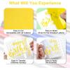 imagePermanent Vinyl for Cricut Machines 50Pack 12quotx12quot  40 Adhesive Vinyl Matte ampamp Glossy  10 Transfer Tapes 1 Scraper Waterproof Outdoor for All Cutting Machine Perfect for Home Party DecorYellow