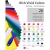 imagePermanent Vinyl for Cricut Machines 50Pack 12quotx12quot  40 Adhesive Vinyl Matte ampamp Glossy  10 Transfer Tapes 1 Scraper Waterproof Outdoor for All Cutting Machine Perfect for Home Party Decor26 Multicolor