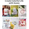 imagePermanent Vinyl for Cricut Machines 50Pack 12quotx12quot  40 Adhesive Vinyl Matte ampamp Glossy  10 Transfer Tapes 1 Scraper Waterproof Outdoor for All Cutting Machine Perfect for Home Party Decor26 Multicolor