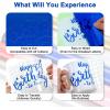 imagePermanent Vinyl for Cricut Machines 50Pack 12quotx12quot  40 Adhesive Vinyl Matte ampamp Glossy  10 Transfer Tapes 1 Scraper Waterproof Outdoor for All Cutting Machine Perfect for Home Party DecorBlue