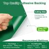imagePermanent Vinyl for Cricut Machines 50Pack 12quotx12quot  40 Adhesive Vinyl Matte ampamp Glossy  10 Transfer Tapes 1 Scraper Waterproof Outdoor for All Cutting Machine Perfect for Home Party DecorGreen