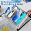 imageSooez 30 Pack 4x6 Photo Sleeves for 3 Ring Binder 180 Pictures Heavy Duty Plastic Album Refill Pages Clear Archival Sheets 85x114x6 2Pocket