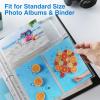 imageSooez 30 Pack 4x6 Photo Sleeves for 3 Ring Binder 180 Pictures Heavy Duty Plastic Album Refill Pages Clear Archival Sheets 85x114x6 3Pocket