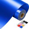 image12quot x 13FT Blue Vinyl  Blue Permanent Vinyl with PET Backing Easier Weed Never Residue Glossy Permanent Adhesive Vinyl for Cutting Machine Party Decoration Car Decal Signs Scrapbooking