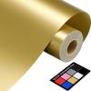 image12quot x 14FT White Vinyl  Glossy White Permanent Vinyl with PET Backing Easier Weed Never Residue Permanent Adhesive for Cutting Machine Party Decoration Car Decal Signs ScrapbookingGold