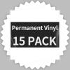 imageBlack Permanent Vinyl  15 Sheets Glossy Black Adhesive Vinyl 12quotx118quot Black Permanent Adhesive Sheets for Home Decor Car Decal Glossy ampamp Waterproof Paper for All Cutting MachineGlossy White