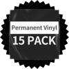 imageBlack Permanent Vinyl  15 Sheets Glossy Black Adhesive Vinyl 12quotx118quot Black Permanent Adhesive Sheets for Home Decor Car Decal Glossy ampamp Waterproof Paper for All Cutting MachineMatte Black