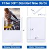 image32 Count Topload Card Holder Sooez 35PT Topload Card Protector 3quot x 4quot Hard Plastic Card Sleeves Baseball Card Protector Rigid Toploading Card Case for Collectible Trading Sports Cards32 Topload
