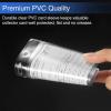 image6 Pack Clear Card Protector 43 Inch Horizontal Card Sleeve Sooez Plastic Card Holder with 3 Lanyard Slots 1 Resealable Zip Durable ampamp Waterproof ID Card Pouch Name Tag Badge Holder