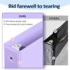 imageBinderX 4 Pack Extra Durable 3 Ring Binder Round Rings 1 Inch Binder Fits 175 Sheets of 85x11 Paper Customizable View Cover with Inside Pockets Cute 1quot Binders 1 Inch Binders 3 RingPurple