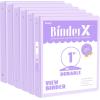 imageBinderX 4 Pack Extra Durable 3 Ring Binder Round Rings 1 Inch Binder Fits 175 Sheets of 85x11 Paper Customizable View Cover with Inside Pockets Cute 1quot Binders 1 Inch Binders 3 RingPurple