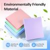 imageBinderX Extra Durable 3 Ring Binder Round Rings 1 Inch Binder Fits 175 Sheets of 85x11 Paper Customizable View Cover with Inside Pockets Cute 1quot Binders 1 Inch Binders 3 Ring PinkLavender Purple