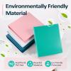 imageBinderX Extra Durable 3 Ring Binder Round Rings 1 Inch Binder Fits 175 Sheets of 85x11 Paper Customizable View Cover with Inside Pockets Cute 1quot Binders 1 Inch Binders 3 Ring PinkAqua Blue