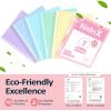 imageBinderX Extra Durable 3 Ring Binder Round Rings 1 Inch Binder Fits 175 Sheets of 85x11 Paper Customizable View Cover with Inside Pockets Cute 1quot Binders 1 Inch Binders 3 Ring PinkLight Blue