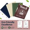 imageBinderX Extra Durable 3 Ring Binder Round Rings 1 Inch Binder Fits 175 Sheets of 85x11 Paper Customizable View Cover with Inside Pockets Cute 1quot Binders 1 Inch Binders 3 Ring PinkBurgundy Red