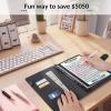 imageSooez 100 Envelopes Money Saving Challenge Savings Challenges Book with Envelopes ampamp Challenge Tracker Motivational Process to Save 5050 Money Saving Binder 100 Pocket PreNumbered PurpleBlack