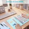 imageSooez 100 Envelopes Money Saving Challenge Savings Challenges Book with Envelopes ampamp Challenge Tracker Motivational Process to Save 5050 Money Saving Binder 100 Pocket PreNumbered PurpleBlue