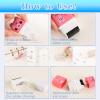 imageSooez 12 Pack Pencil Erasers Cute Erasers Pencil Eraser with Clean up Roller Pencil Eraser Shaving Roller Case Erasers for Party Favors Gift Supplies