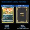 imageSooez 240Pcs Card Sleeves Clear Dual Textured Protective Card Protectors for Standard Trading Cards
