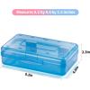 imageSooez 3 Pack Pencil Case Large Hard Pencil Box Bulk Clear Crayon Box Marker Pen Organizer Plastic Storage Container with Snap Lid Stackable Art Craft Organizer Back to School SuppliesBlue  Yellow  Pink