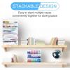 imageSooez 3 Pack Pencil Case Large Hard Pencil Box Bulk Clear Crayon Box Marker Pen Organizer Plastic Storage Container with Snap Lid Stackable Art Craft Organizer Back to School SuppliesClear