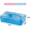 imageSooez 6 Pack Pencil BoxHard Pencil Boxes for School Supplies Bulk Large Plastic Pencil Case with Lid Clear Pencil Container Stackable School Crayon Boxes Bulk for KidsColored