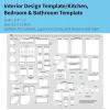 imageSooez Architectural Templates House Plan Interior Design and Furniture Template Drafting Tools and Supplies  Set of 3Yellow