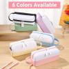 imageSooez Big Capacity Pencil Case Cute TwoTone Pencil Pouch Aesthetic Large Capacity Pen Bag with 4 Compartments Soft Pencil Case Organizer with Zipper ampamp Handle Pencil Holder Pouch for Teen GirlsBlue