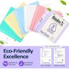imageSooez BinderX Extra Durable 3 Inch 3 Ring Binder DRing Large Binder Holds 670 Sheets of 85x11 Paper Customizable View Cover with Inside Pockets Heavy Duty 3 Ring Binder for School Olive GreenGrey Blue
