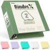 imageSooez BinderX Extra Durable 3 Inch 3 Ring Binder DRing Large Binder Holds 670 Sheets of 85x11 Paper Customizable View Cover with Inside Pockets Heavy Duty 3 Ring Binder for School Olive GreenOlive Green