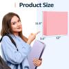 imageSooez BinderX Extra Durable 3 Inch 3 Ring Binder DRing Large Binder Holds 670 Sheets of 85x11 Paper Customizable View Cover with Inside Pockets Heavy Duty 3 Ring Binder for School Olive GreenLavender