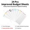 imageSooez Budget Binder with Money Saving Challenge Money Saving Binder with Cash Envelopes Expense Sheets Challenge Tracker ampamp Category Labels Envelope Savings Challenges Book for Home Office SchoolA Poinsettia