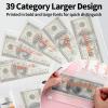 imageSooez Saving Books Budget Binder with Cash Envelopes A6 Bill Money Organizer for Money Saving Binder with 39 Rose Gold Stickers ampampExpense Budget Sheets Cash Envelopes for Budgeting Budget Book Pink