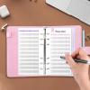 imageSooez Saving Books Budget Binder with Cash Envelopes A6 Bill Money Organizer for Money Saving Binder with 39 Rose Gold Stickers ampampExpense Budget Sheets Cash Envelopes for Budgeting Budget Book Pink