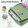 imageSooez Savings Challenge Book with Extra Pocket Storage Zipper Closure  100 Envelopes Money Saving Challenge PU Binder with Cash Envelope ampamp Laminated Tracker for Cash Bill 83x 105 Purple