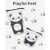 imageSooez Standing Pencil Case Cute Stand up Pencil Pouch Telescopic Pen Pouch Portable Pencil Holder Kawaii Stand up Pencil Case Spacious Pencil Pouch Bag for School Office Supplies Beige PandaBeige Panda