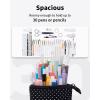 imageSooez Standing Pencil Case Cute Stand up Pencil Pouch Telescopic Pen Pouch Portable Pencil Holder Kawaii Stand up Pencil Case Spacious Pencil Pouch Bag for School Office Supplies Beige PandaBlack