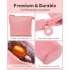 imageSooez Standing Pencil Case Cute Stand up Pencil Pouch Telescopic Pen Pouch Portable Pencil Holder Kawaii Stand up Pencil Case Spacious Pencil Pouch Bag for School Office Supplies Beige PandaPink